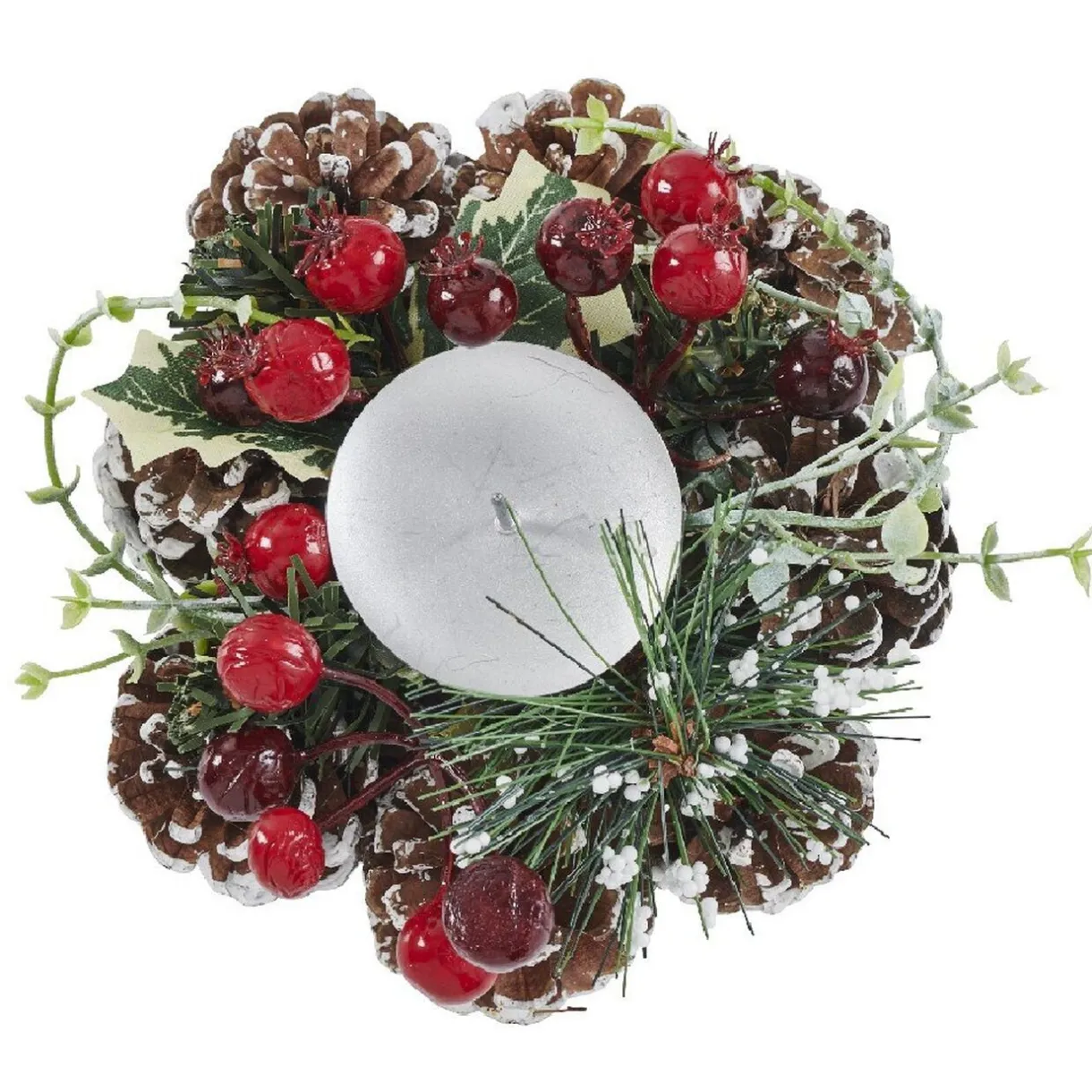 Outlet Gifi Bougie chauffe-plat avec couronne décorative