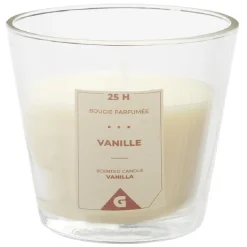Gifi Bougie dans verre transparent senteur vanille^ Cadeaux