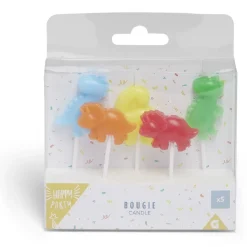 Sale Gifi Bougie dinosaure pique x5