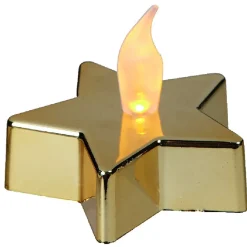 Gifi Bougie led étoile dorée^ Décoration Extérieure De Noël
