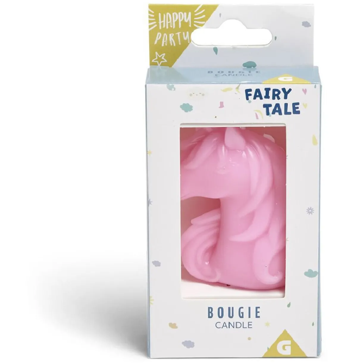 New Gifi Bougie licorne rose H8cm