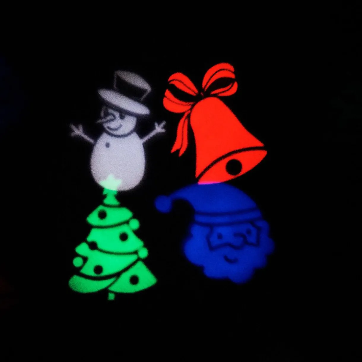 Gifi Bougie projection 4 LED^ Décoration Extérieure De Noël