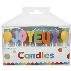 Clearance Gifi Bougies Joyeux anniversaire multicolore