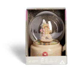 Gifi Boule à neige lumineuse animée musicale bonhomme pain d'épices - 2 modèles^ Décoration Intérieure De Noël