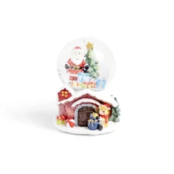 Gifi Boule à neige Noël Ø8,3xH10,5 cm - 4 modèles^ Décoration Intérieure De Noël