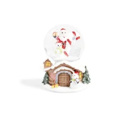 Gifi Boule à neige Noël Ø8,3xH10,5 cm - 4 modèles^ Décoration Intérieure De Noël