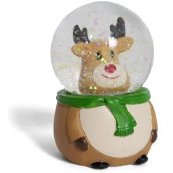Gifi Boule à neige Noël Ø4,5xH7cm^ Décoration Sapin