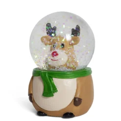 Gifi Boule à neige Noël Ø4,5xH7cm^ Décoration Sapin