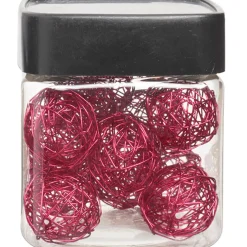 Clearance Gifi Boule décorative rose fuchsia x12