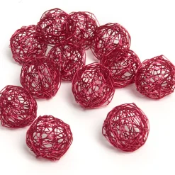 Clearance Gifi Boule décorative rose fuchsia x12