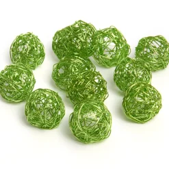 Sale Gifi Boule décorative verte anis x12