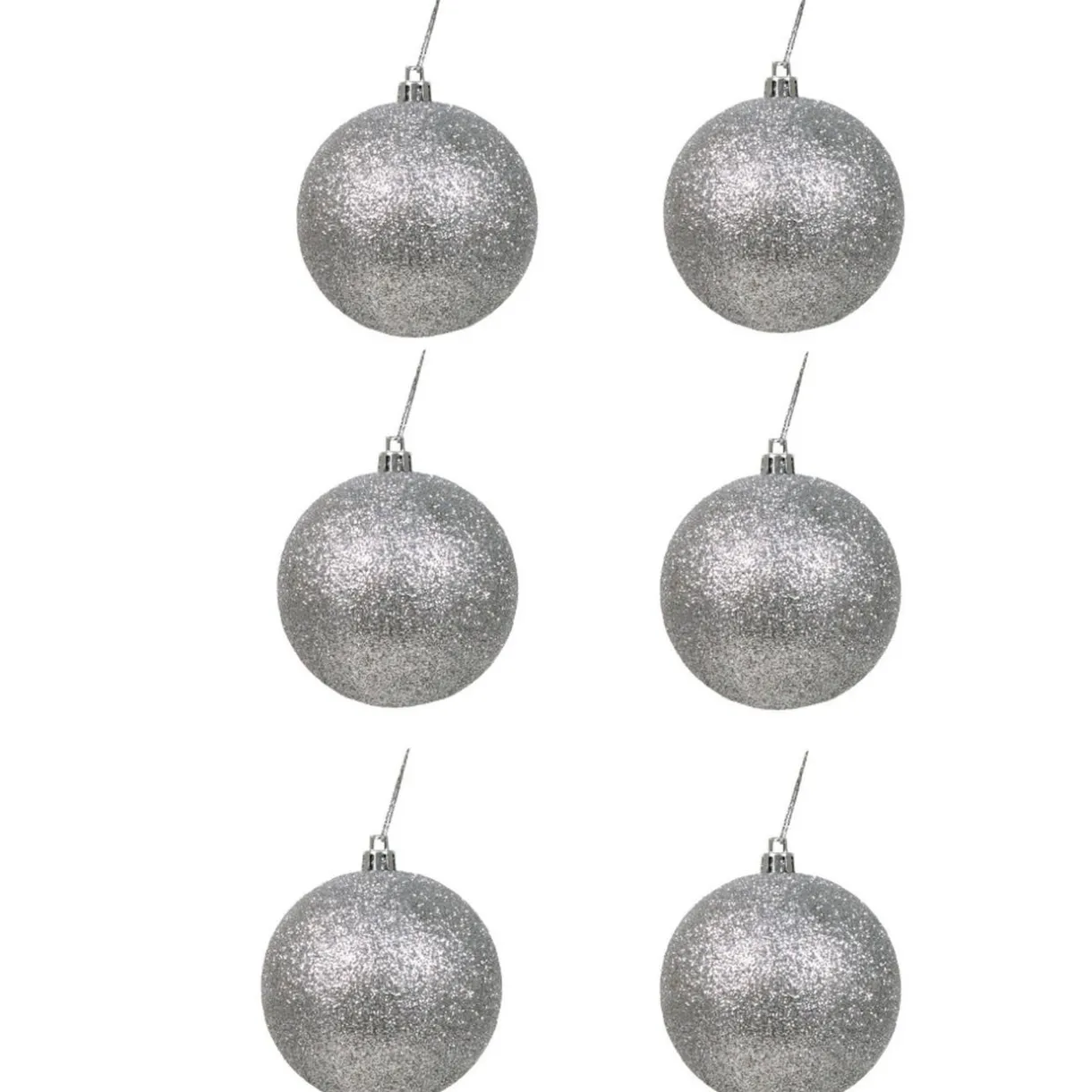 Gifi Boule de Noel X6 argent^ Décoration Sapin