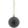 Gifi Boule de Noël à motif relief brillant^ Décoration Sapin