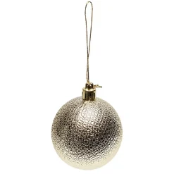 Gifi Boule de Noël à motif relief brillant^ Décoration Sapin