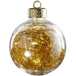 Gifi Boule de Noël à suspendre intérieur décoré fil métallisé x15^ Décoration Sapin