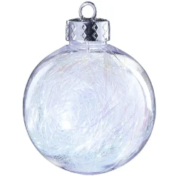 Gifi Boule de Noël à suspendre intérieur décoré fil métallisé x15^ Décoration Sapin