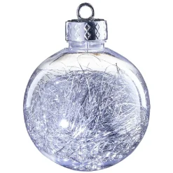 Gifi Boule de Noël à suspendre intérieur décoré fil métallisé x15^ Décoration Sapin