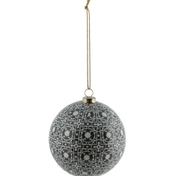 Gifi Boule de Noël à suspendre motif carreau ciment^ Décoration Sapin