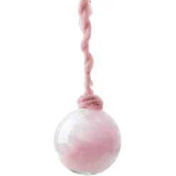 Gifi Boule de Noël à suspendre rose^ Décoration Sapin