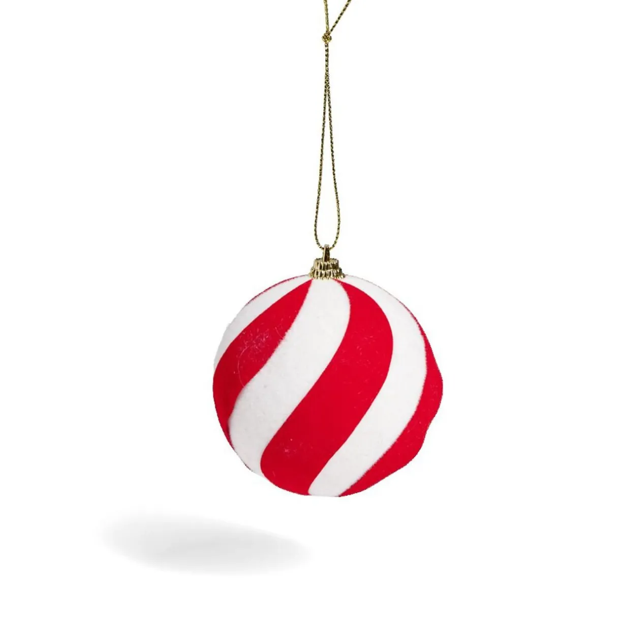 Best Gifi Boule de Noël à suspendre rouge et blanc Ø8cm - 2 modèles