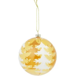 Gifi Boule de Noël ambré déco sapin Ø8 cm^ Décoration Sapin