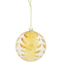 Gifi Boule de Noël ambré déco sapin Ø8 cm^ Décoration Sapin