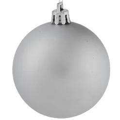 Gifi Boule de Noël argenté brillant mat pailleté x70^ Décoration Sapin