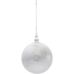 Gifi Boule de Noël argentée Ø10 cm^ Décoration Sapin