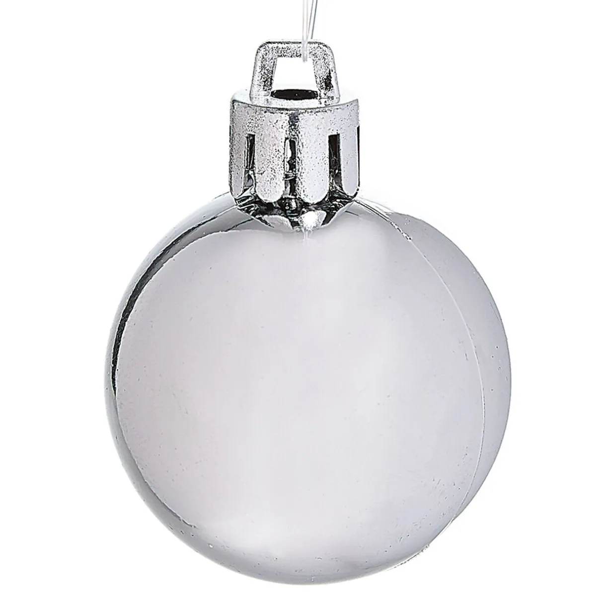 Gifi Boule de Noël argentée et blanche x25^ Décoration Sapin
