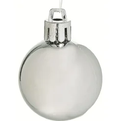 Gifi Boule de Noël argentée et blanche x25^ Décoration Sapin
