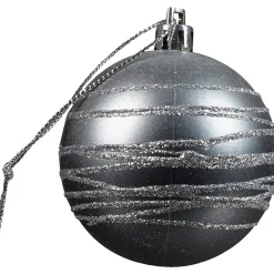 Gifi Boule de Noël argentée x6^ Décoration Sapin