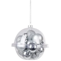 Gifi Boule de Noël argentée x12^ Décoration Sapin