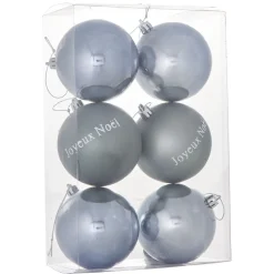 Gifi Boule de Noël argentée x6^ Décoration Sapin