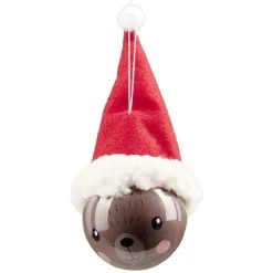 Gifi Boule de Noël avec bonnet Ø7,5xH15cm^ Décoration Sapin