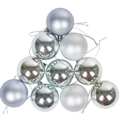 Gifi Boule de Noël bleu et argenté x10^ Décoration Sapin