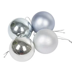 Gifi Boule de Noël bleu et argenté x10^ Décoration Sapin