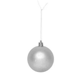 Gifi Boule de Noël décor argenté x6^ Décoration Sapin