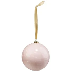 Gifi Boule de Noël design blanc doré Ø8cm^ Décoration Sapin
