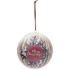 Gifi Boule de Noël design champêtre Ø12 cm^ Décoration Sapin