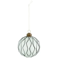 Gifi Boule de Noël design en verre^ Décoration Sapin