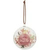 Gifi Boule de Noël design exclusif champêtre Ø8 cm^ Décoration Sapin