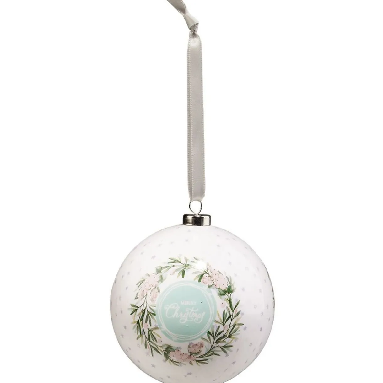 Gifi Boule de Noël design floral Ø8cm^ Décoration Sapin