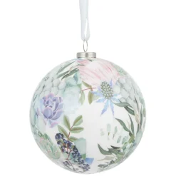 Gifi Boule de Noël design jardin d'Hiver Ø8 cm^ Décoration Sapin