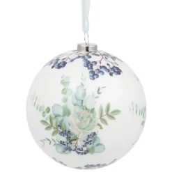 Gifi Boule de Noël design jardin d'Hiver Ø8 cm^ Décoration Sapin
