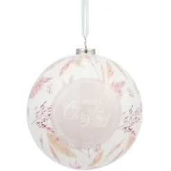 Gifi Boule de Noël design jardin d'Hiver Ø8 cm^ Décoration Sapin