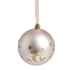 Gifi Boule de Noël Disney Bambi rose Ø8cm x4^ Décoration Sapin