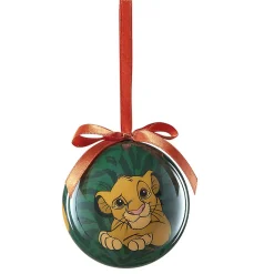 Gifi Boule de Noël Disney Le Roi Lion Simba verte et rouge^ Décoration Sapin