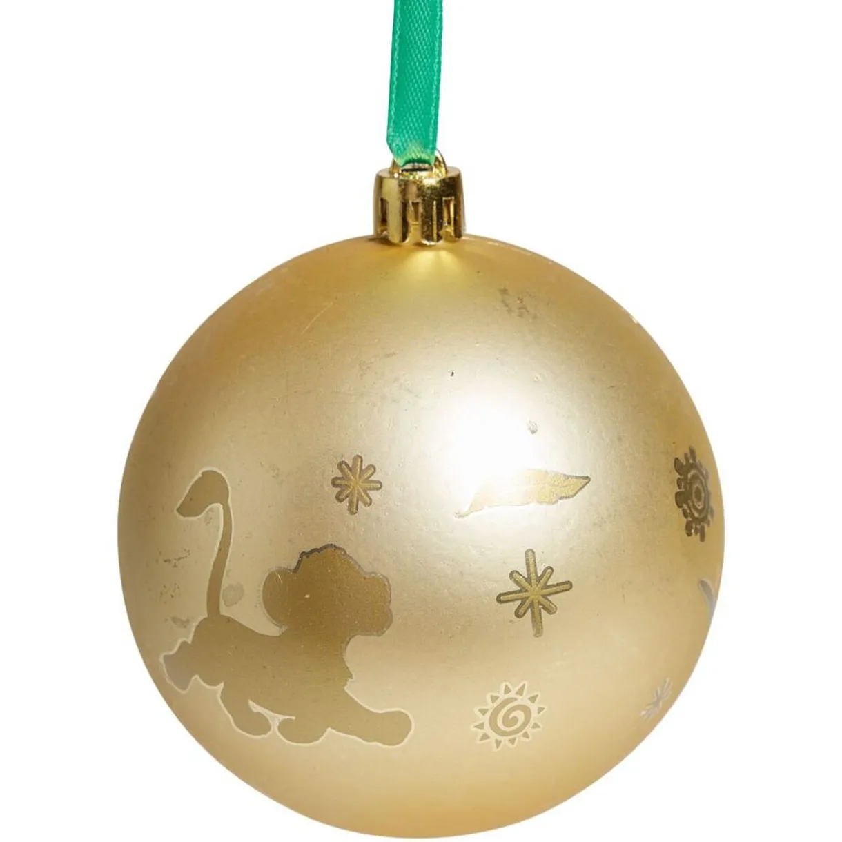 Gifi Boule de Noël Disney Le Roi Lion doré Ø8cm x4^ Décoration Sapin