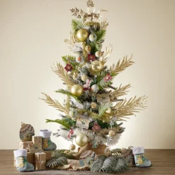 Gifi Boule de Noël Disney Le Roi Lion en verre et bois Ø8cm^ Décoration Sapin