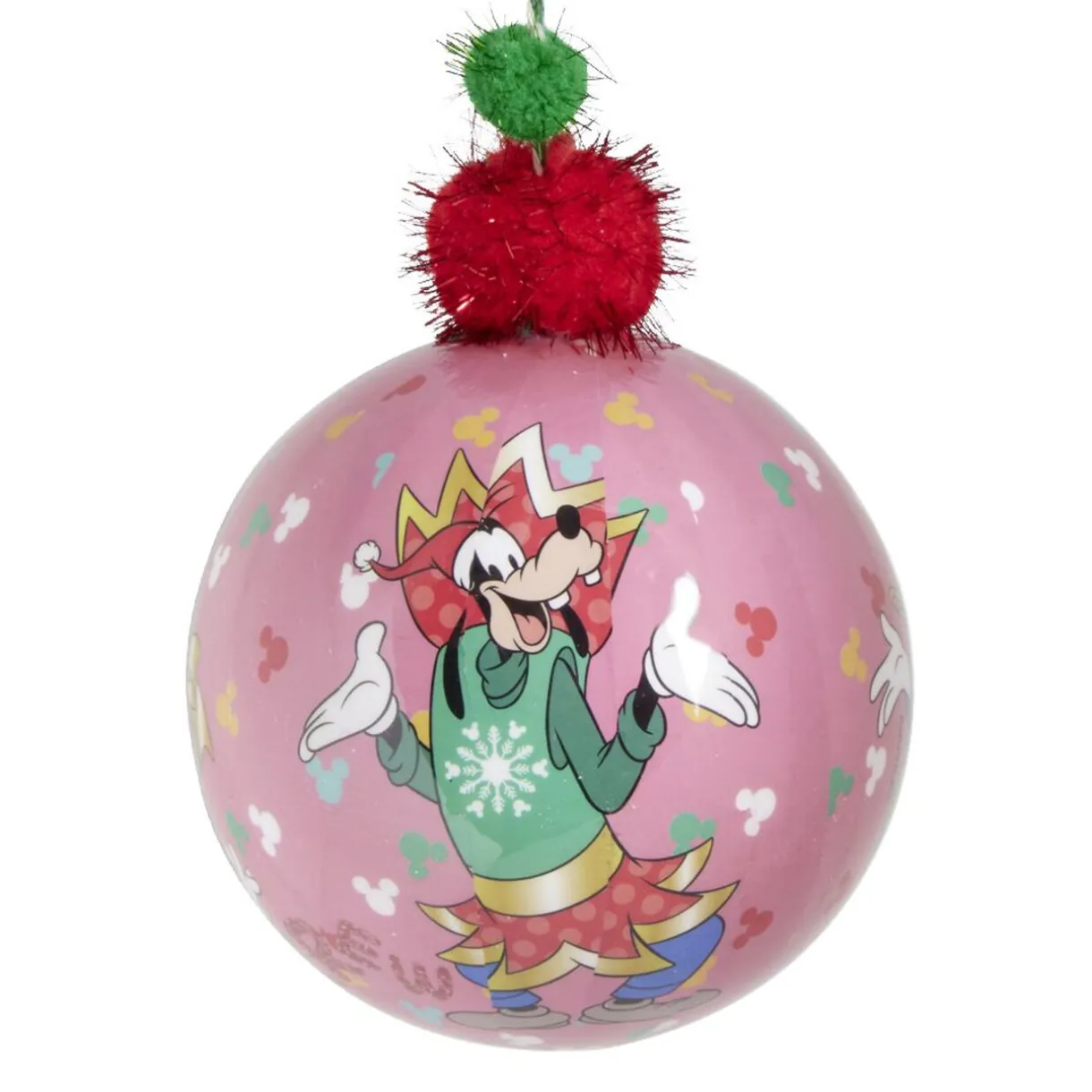 Gifi Boule de Noël Disney Mickey rose Ø12cm